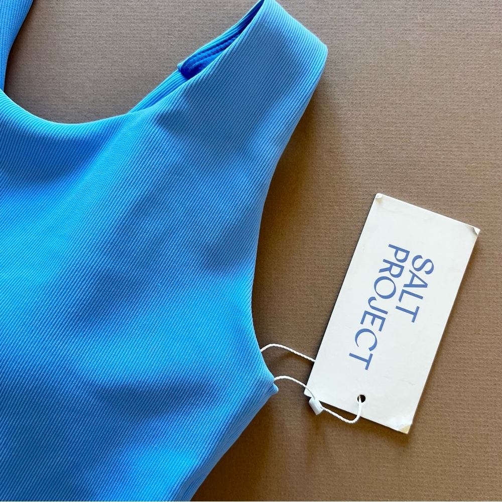 Salt Project Ribbed Blue Do Anything Active Dress - Picture 3 of 16